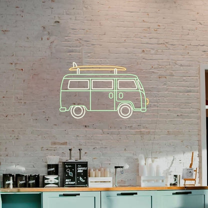 Surfer Caravan Led Neon Sign Wall Art | Shineneon