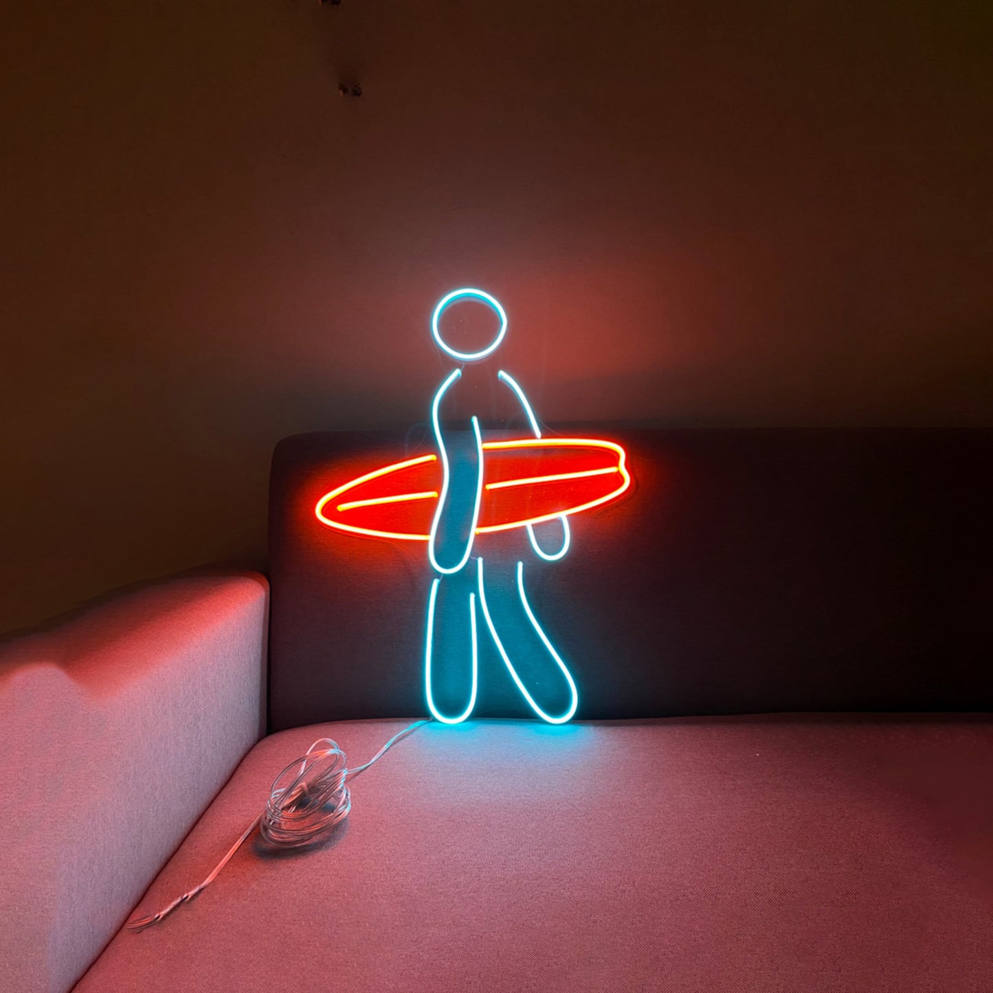 Surfer Led Sign Surfboard Neon Sign