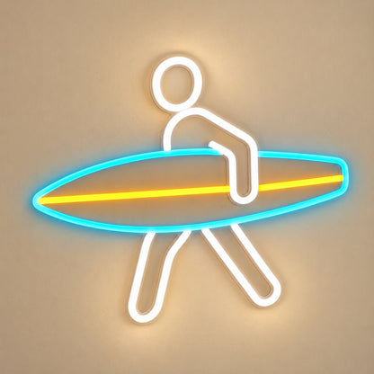 Surfer With Board LED Neon Sign - Shineneon
