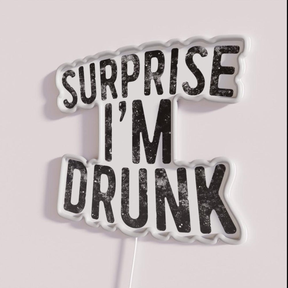 Surprise I M Drunk Rgb Led Neon Sign Bar Wall Decor - Shineneon