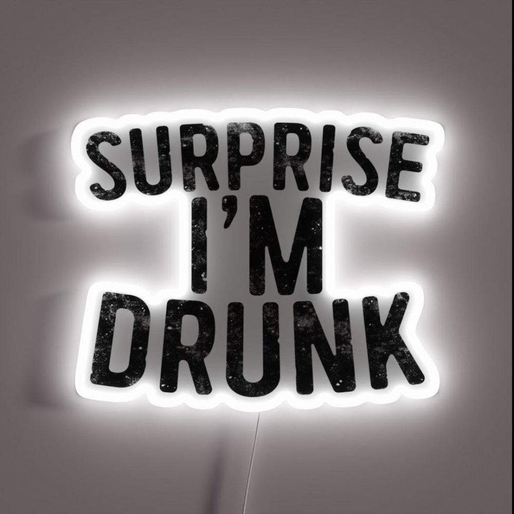 Surprise I M Drunk Rgb Led Neon Sign Bar Wall Decor - Shineneon