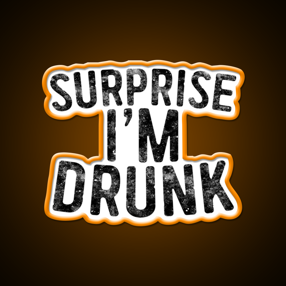 Surprise Im Drunk Beer Bar Decor Led Neon Sign Rgb Color - LED neon sign view 6