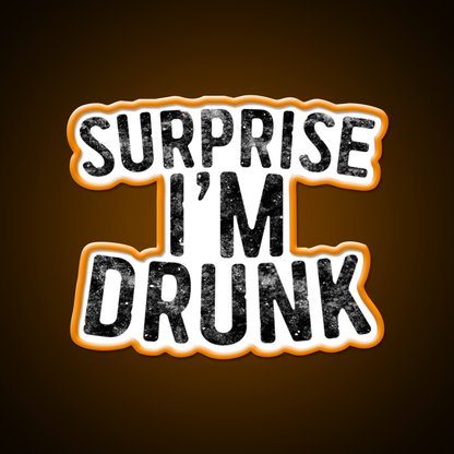 Surprise Im Drunk Beer Bar Decor Led Neon Sign Rgb Color - LED neon sign view 6