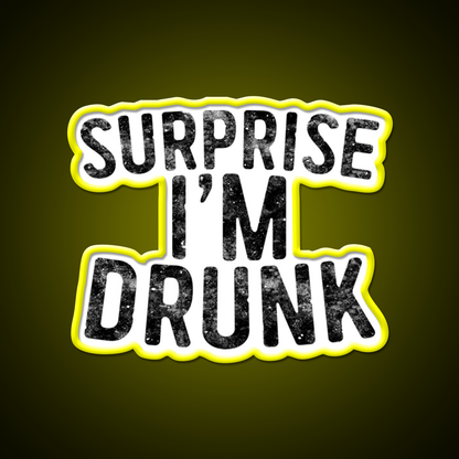 Surprise Im Drunk Beer Bar Decor Led Neon Sign Rgb Color - LED neon sign view 7