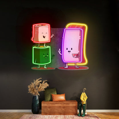 Sushi Characters Led Neon Sign Light Custom Led Signs - Shineneon