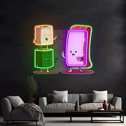 Sushi Characters Led Neon Sign Light Custom Led Signs - Shineneon