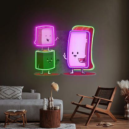 Sushi Characters Led Neon Sign Light Custom Led Signs - Shineneon