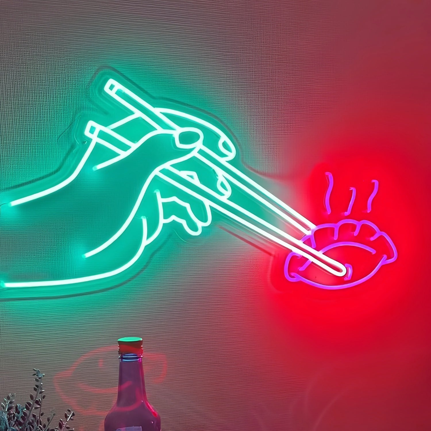 Sushi Dumpling Chopsticks Illuminate Your Space With Neon Flavor | Shineneon