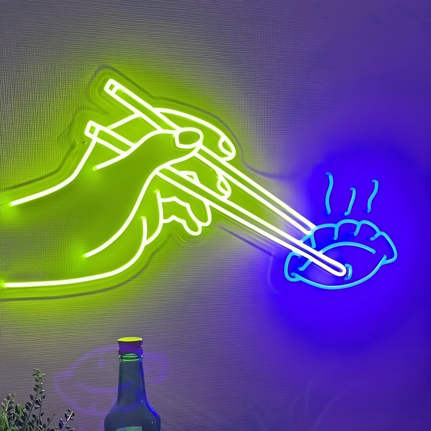 Sushi Dumpling Chopsticks Illuminate Your Space With Neon Flavor | Shineneon