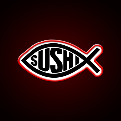 Sushi Fish Snack Food Led Neon Sign Rgb Color - Shineneon