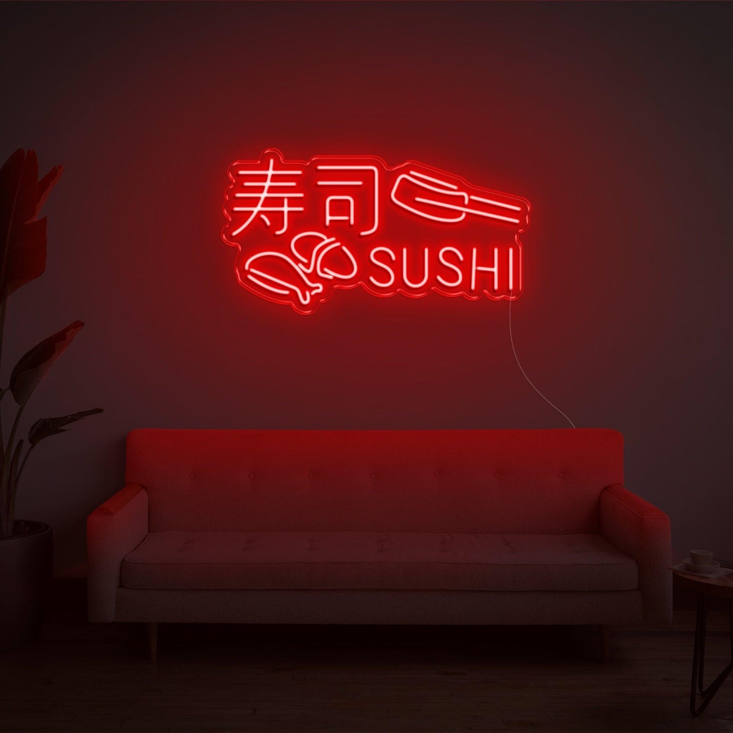 Sushi Green Led Neon Sign With Text And Sushi Roll For Restaurant Home Decor | Shineneon