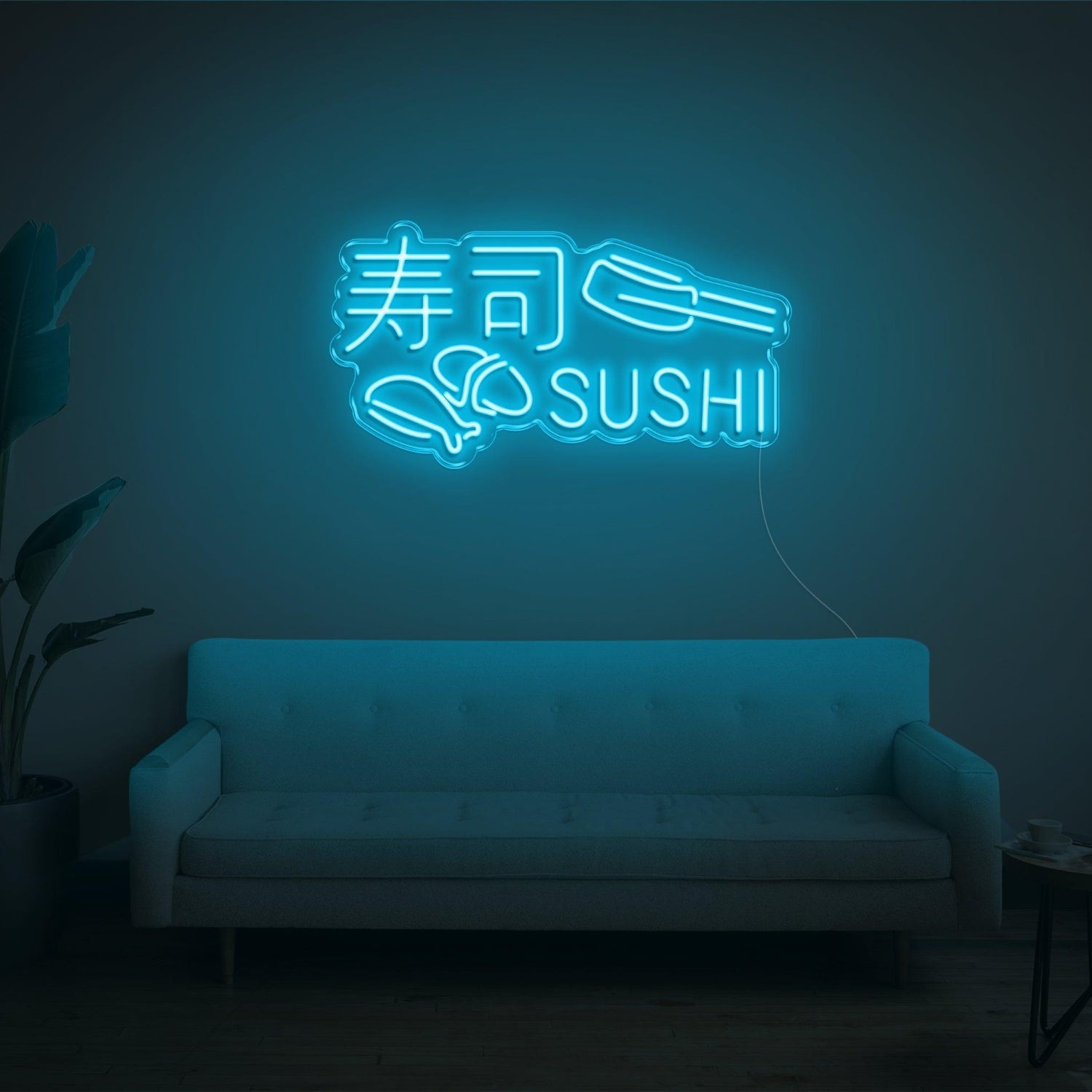 Sushi Green Led Neon Sign With Text And Sushi Roll For Restaurant Home Decor | Shineneon