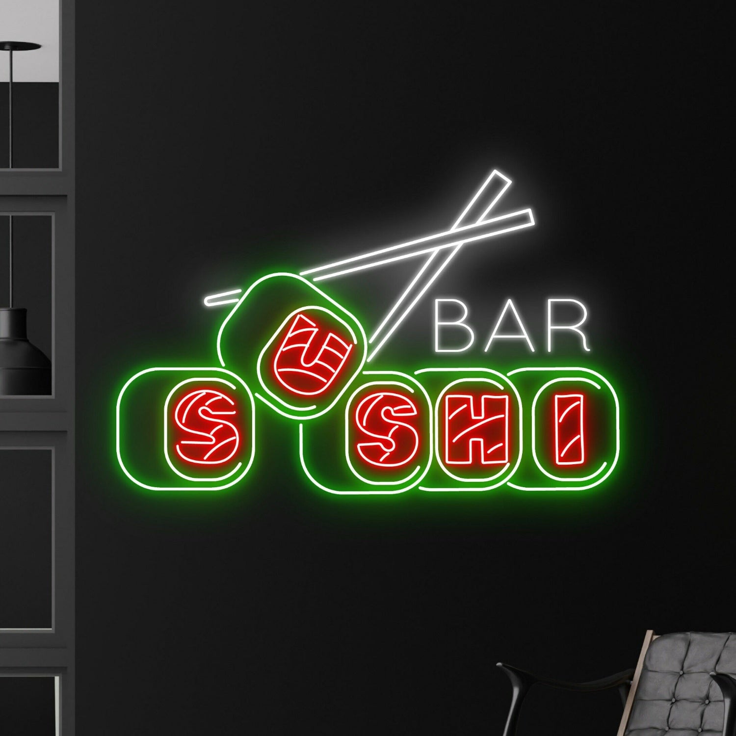 Sushi Hanging Led Neon Sign Light Sushi Store Wall Deco | Shineneon