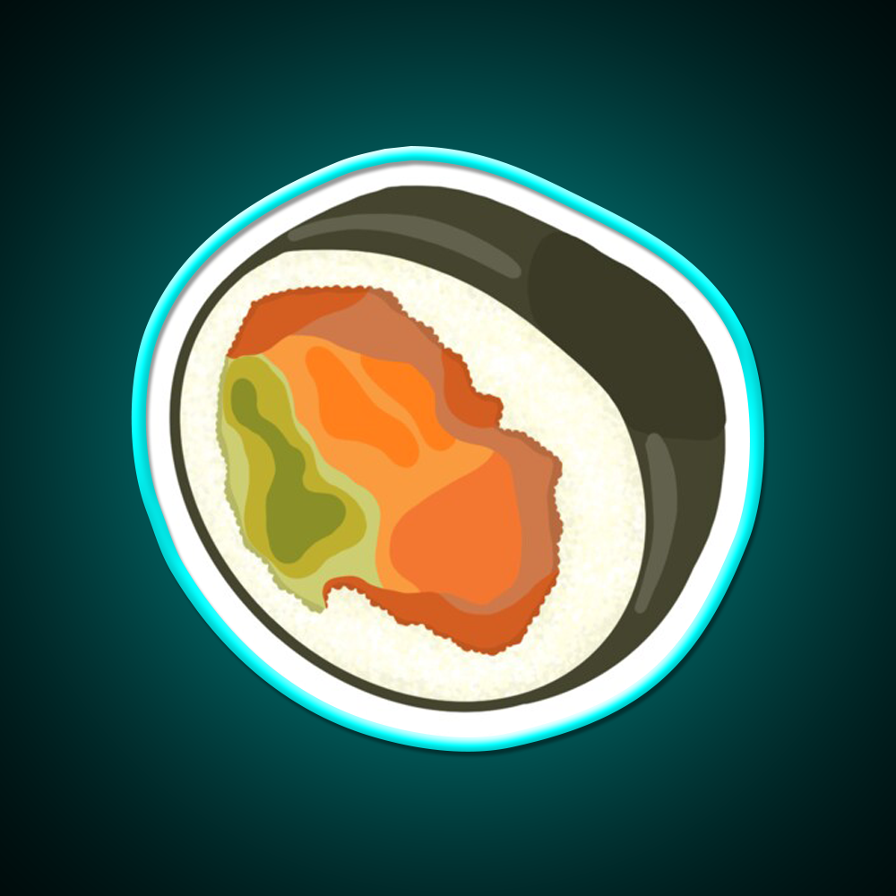 Sushi Led Neon Sign Chinese Food Wall Decor Rgb Color