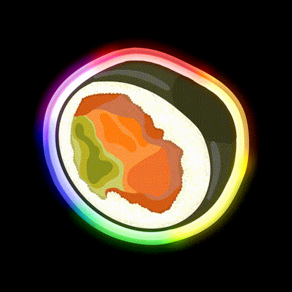 Sushi Led Neon Sign Chinese Food Wall Decor Rgb Color