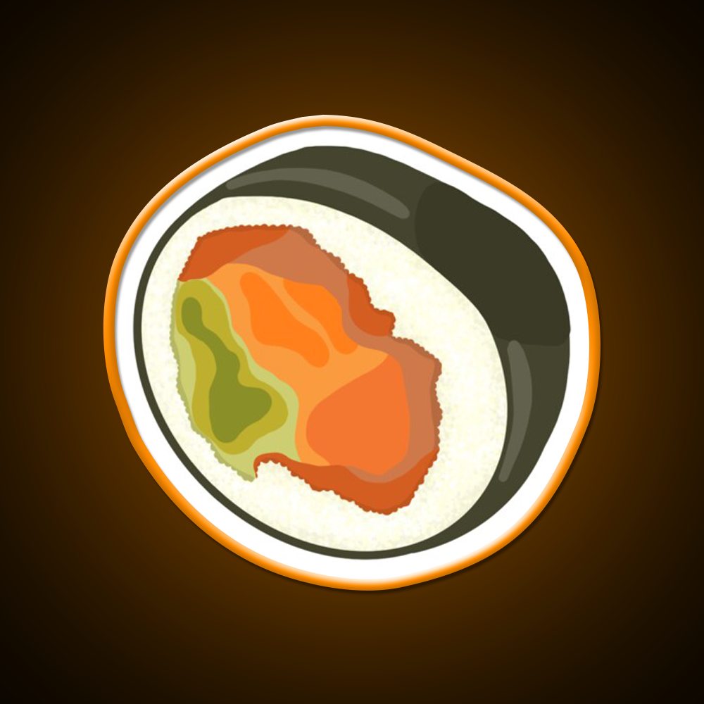 Sushi Led Neon Sign Chinese Food Wall Decor Rgb Color