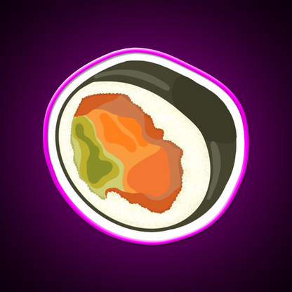 Sushi Led Neon Sign Chinese Food Wall Decor Rgb Color