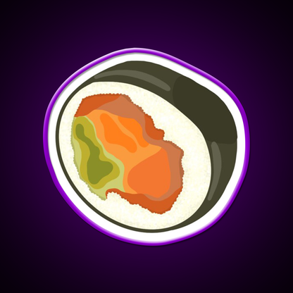 Sushi Led Neon Sign Chinese Food Wall Decor Rgb Color