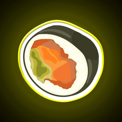 Sushi Led Neon Sign Chinese Food Wall Decor Rgb Color