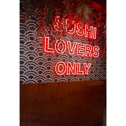 Sushi Lovers Only Led Sign Business Neon Sign