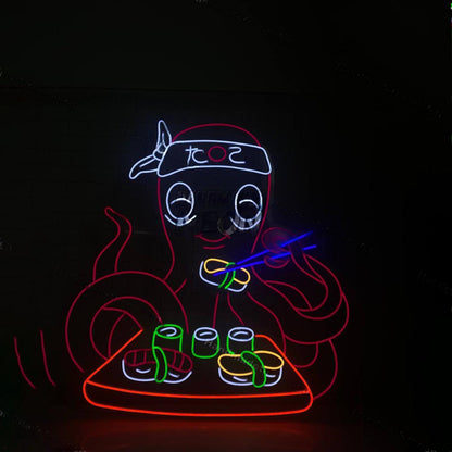 Sushi Octopus Led Neon Sign Led Decor | Shineneon