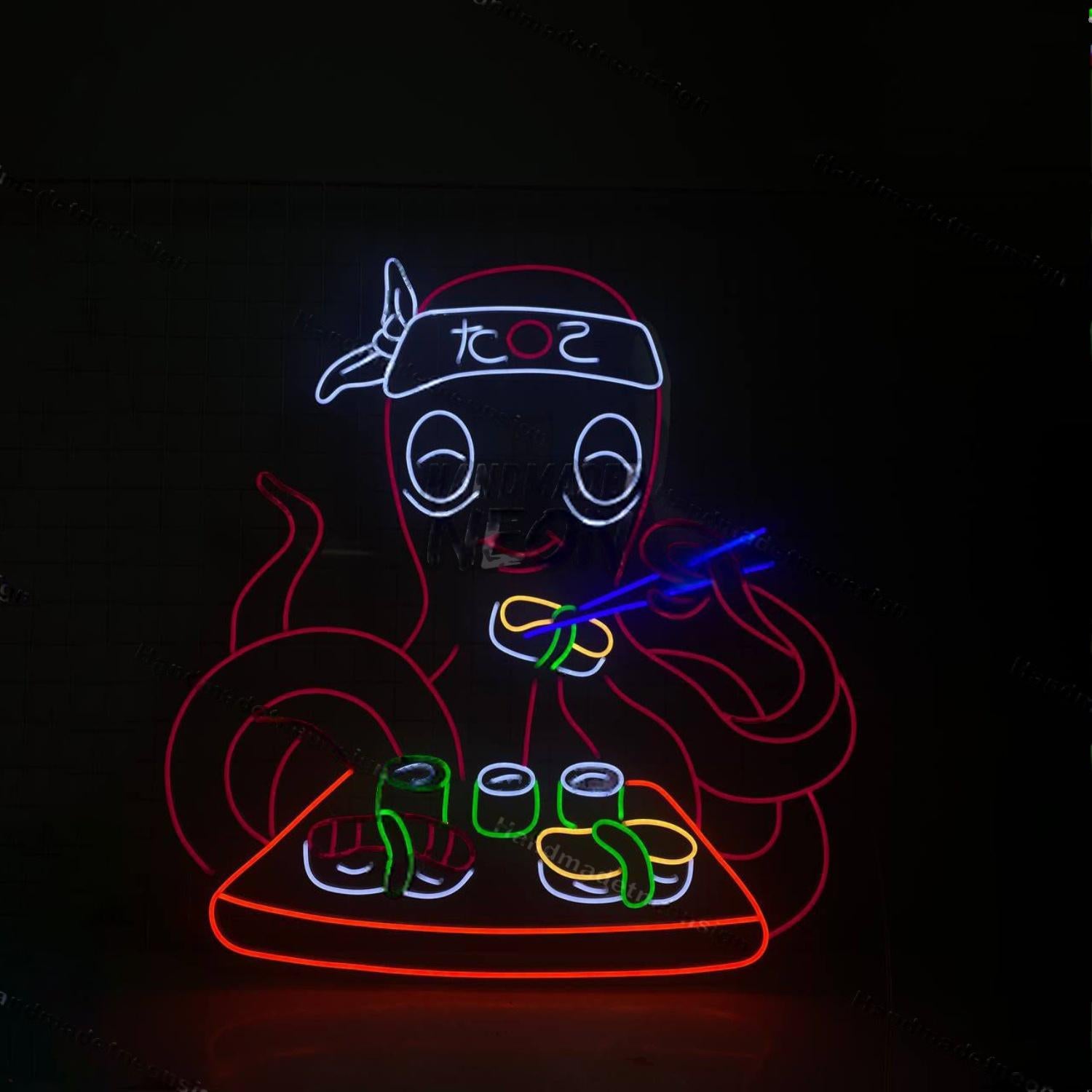 Sushi Octopus Led Neon Sign Led Decor | Shineneon