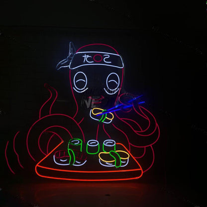 Sushi Octopus Led Neon Sign Led Decor | Shineneon