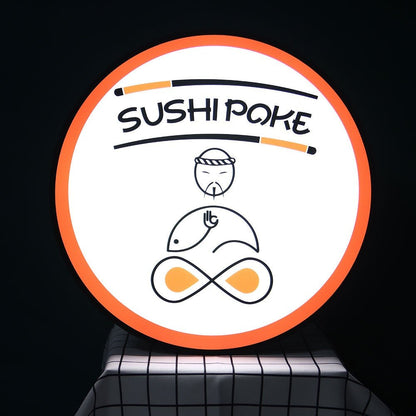 Sushi Poke Acrylic Business Logo Sign - Shineneon