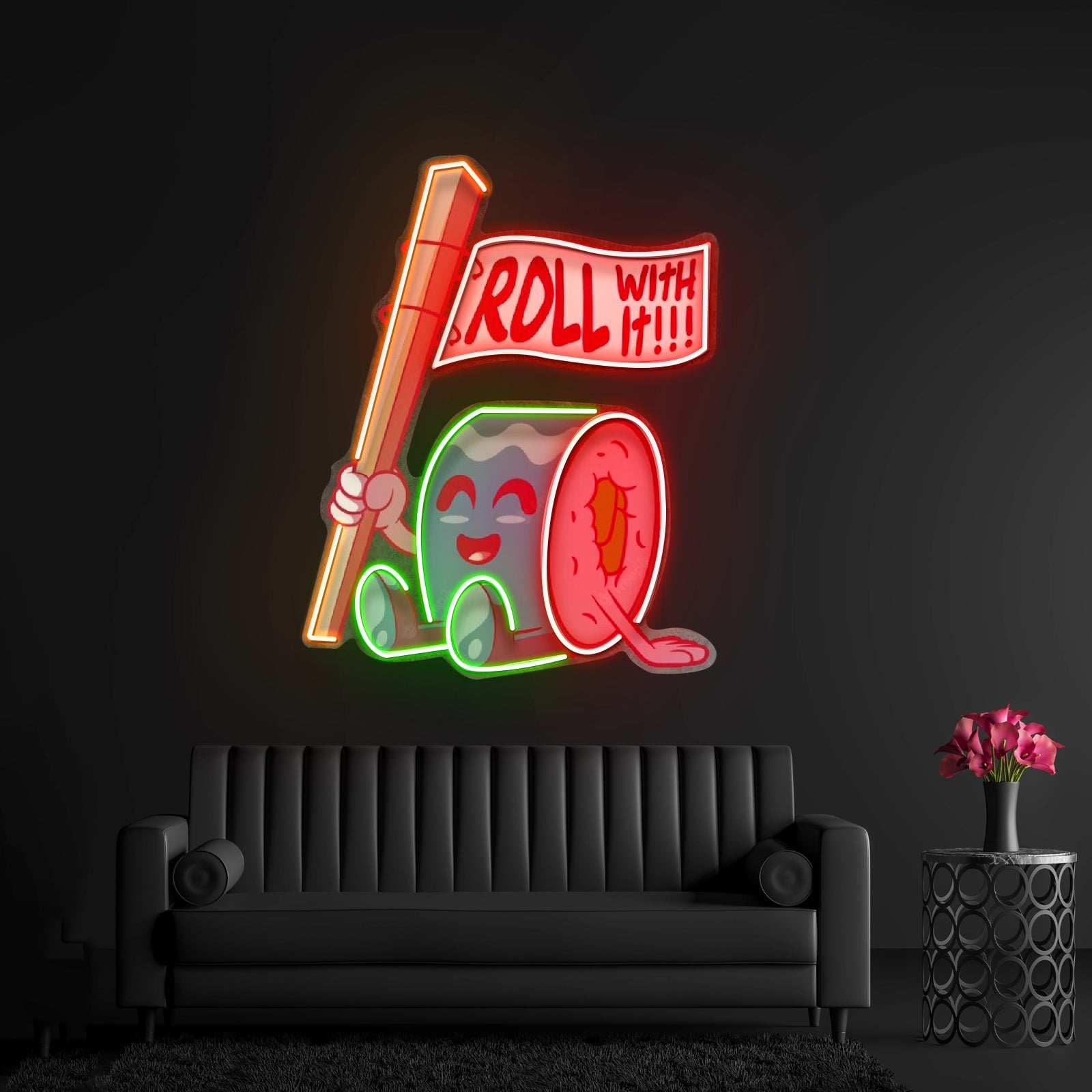 Sushi Roll Seated Led Neon Sign Light Custom Led Signs - Shineneon