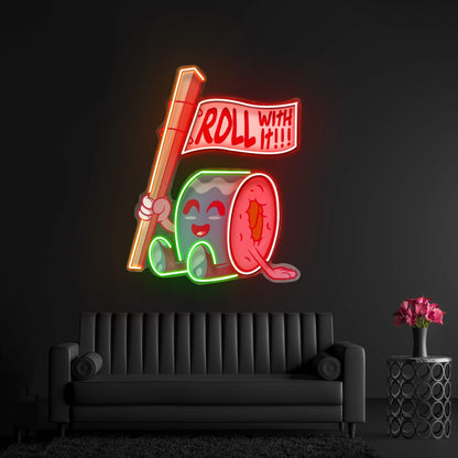 Sushi Roll Seated Led Neon Sign Light Custom Led Signs - Shineneon