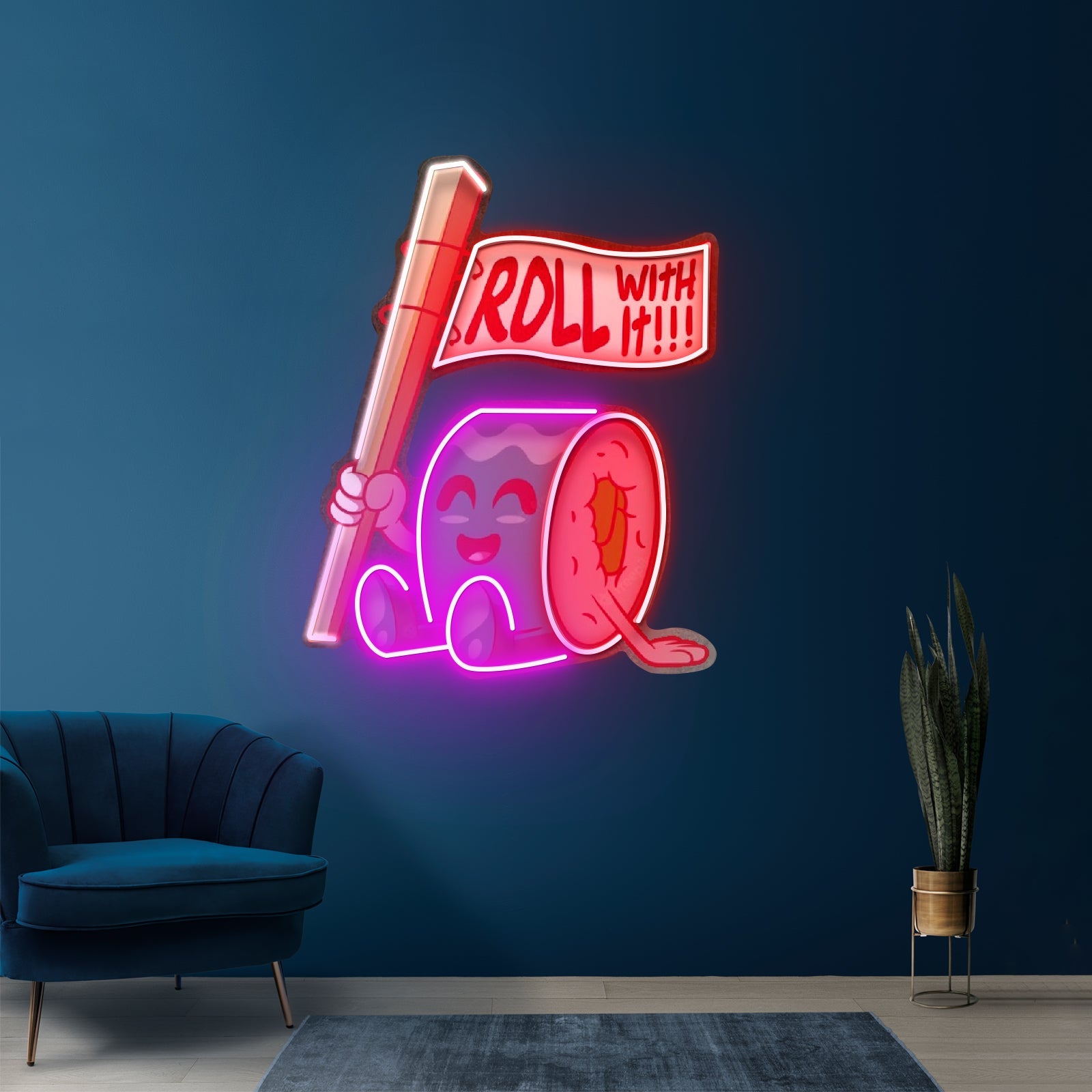 Sushi Roll Seated Led Neon Sign Light Custom Led Signs - Shineneon