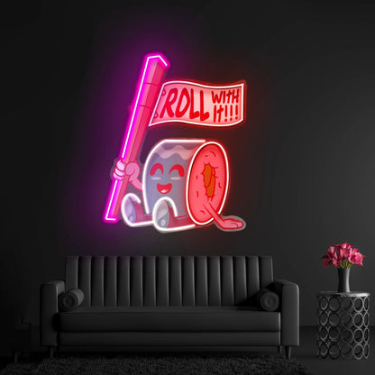 Sushi Roll Seated Led Neon Sign Light Custom Led Signs - Shineneon