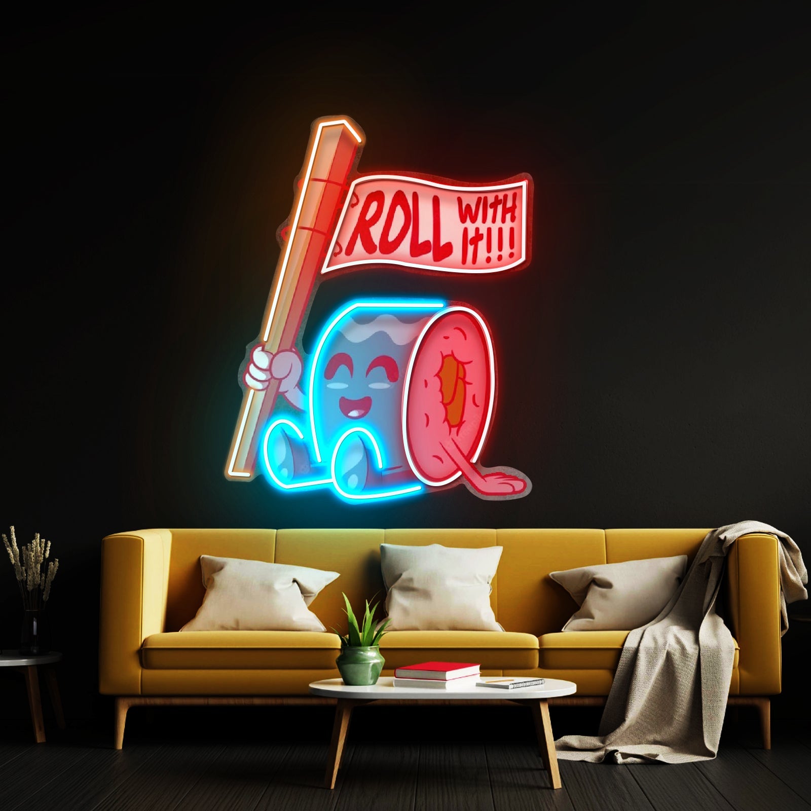Sushi Roll Seated Led Neon Sign Light Custom Led Signs - Shineneon