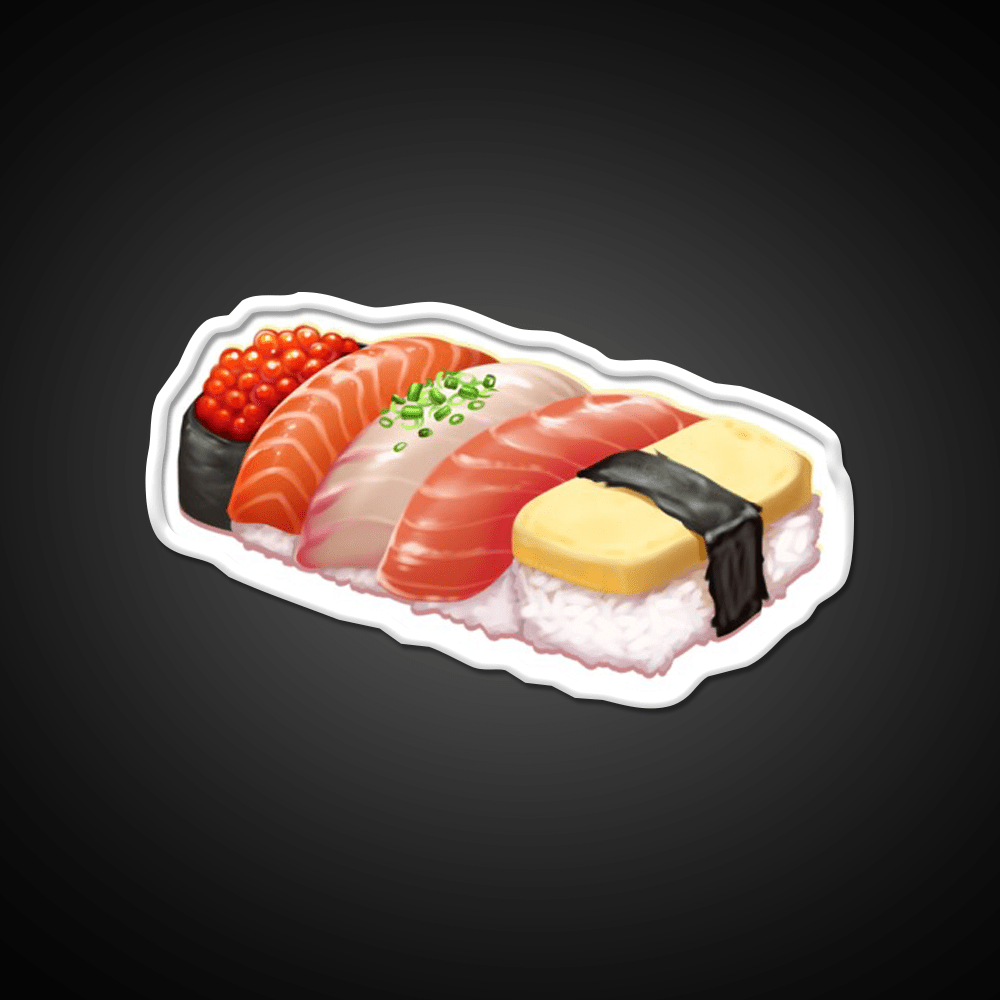 Sushi Snack Food Led Neon Sign For Snack Room Rgb Color - Shineneon