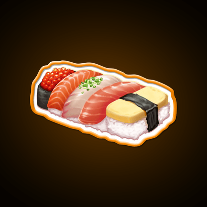Sushi Snack Food Led Neon Sign For Snack Room Rgb Color - Shineneon