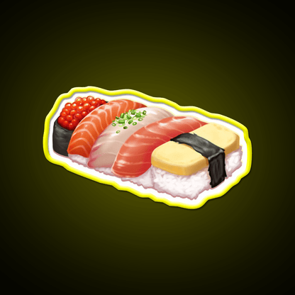 Sushi Snack Food Led Neon Sign For Snack Room Rgb Color - Shineneon