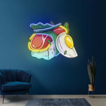 Sushi With Egg Led Neon Sign Light Custom Led Signs - Shineneon