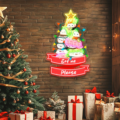 Sushi Xmas Tree Acrylic Led Neon Sign | Shineneon