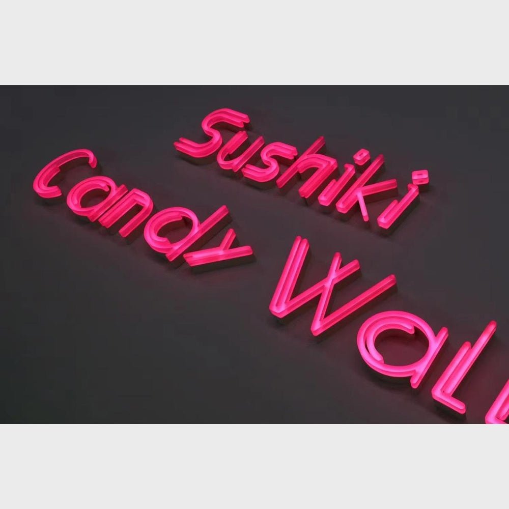 Sushiki Candy Wall 3D Frontlit Channel Letters Led Light Sign - Shineneon