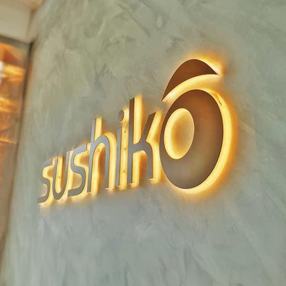 Sushiko 3D Backlit Letters Business Metal Led Sign - Shineneon