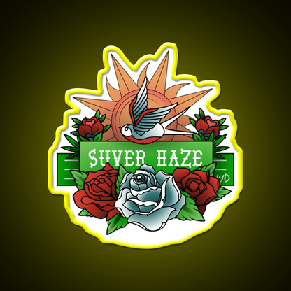 Suver Haze Hemp Inspired Green Leaf Led Neon Sign Rgb Color - LED neon sign view 7