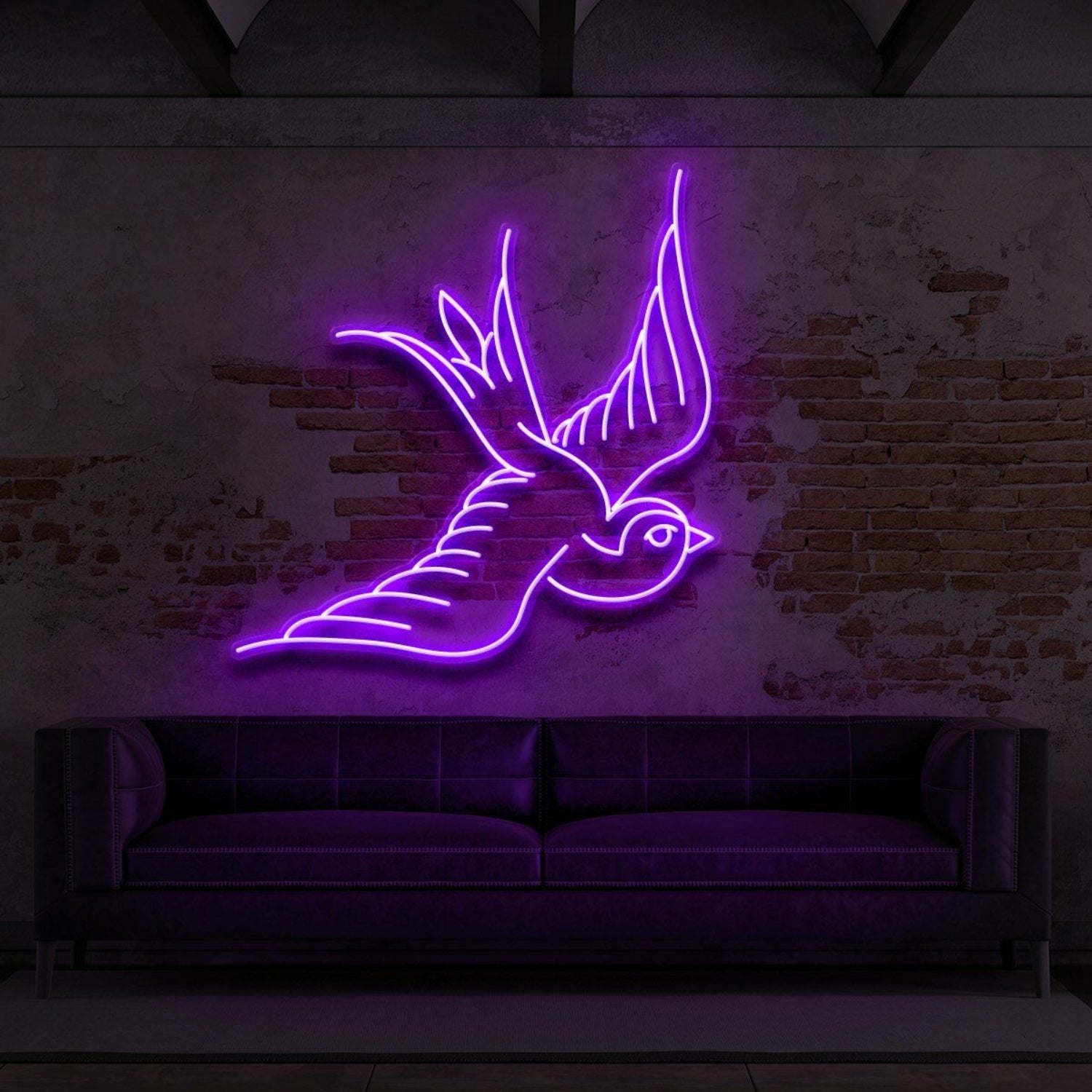 Swallow For Tattoo Studio Led Neon Sign For Edgy And Artistic Spaces | Shineneon