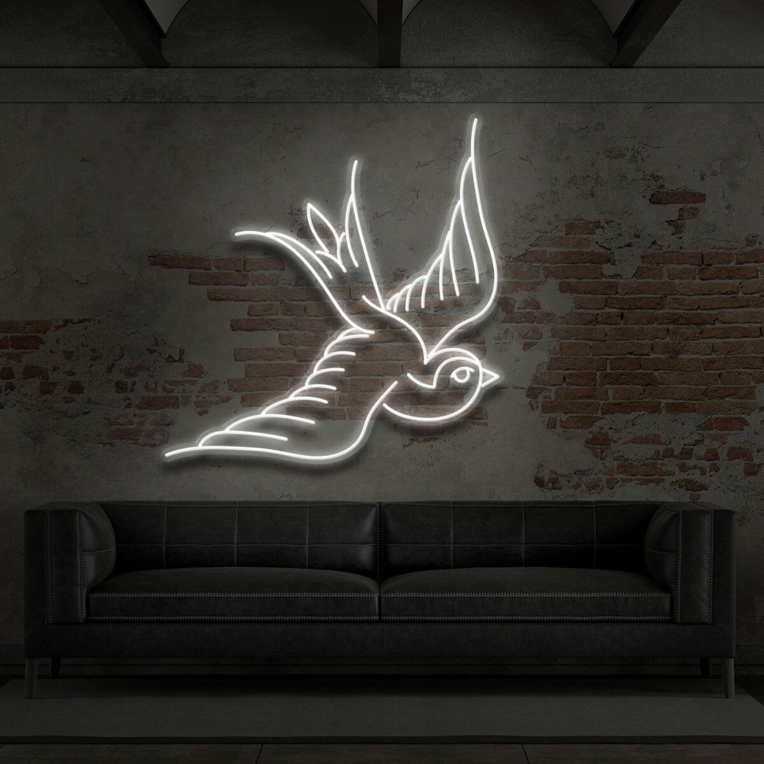 Swallow For Tattoo Studio Led Neon Sign For Edgy And Artistic Spaces | Shineneon