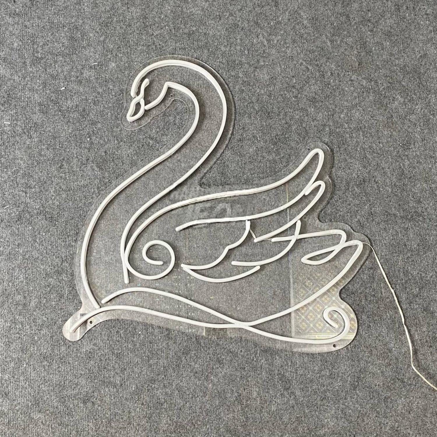 Swan Floating Led Neon Sign Swan Bird Bedroom Led Decor | Shineneon
