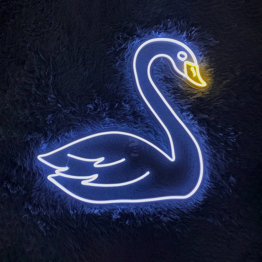 Swan Floating Neon Sign