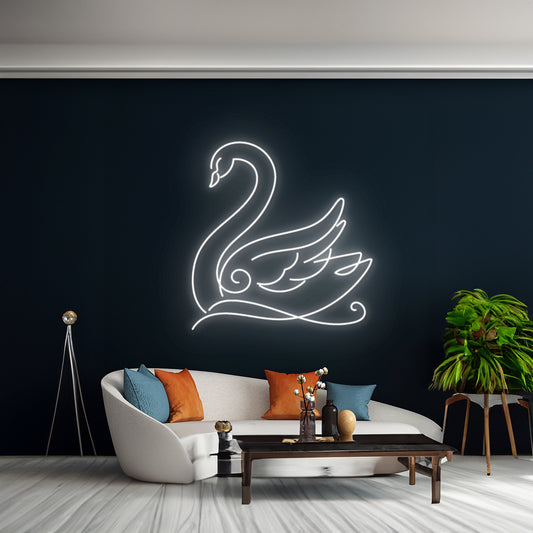 Swan Neon Sign Art Decor Neon Light