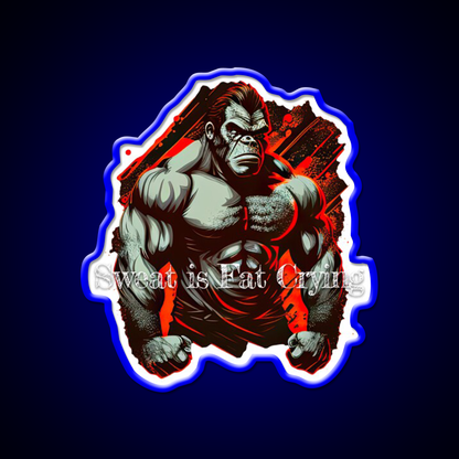 Sweat Is Fat Crying Bodybuilding Gym Fitness Led Neon Sign Rgb Color