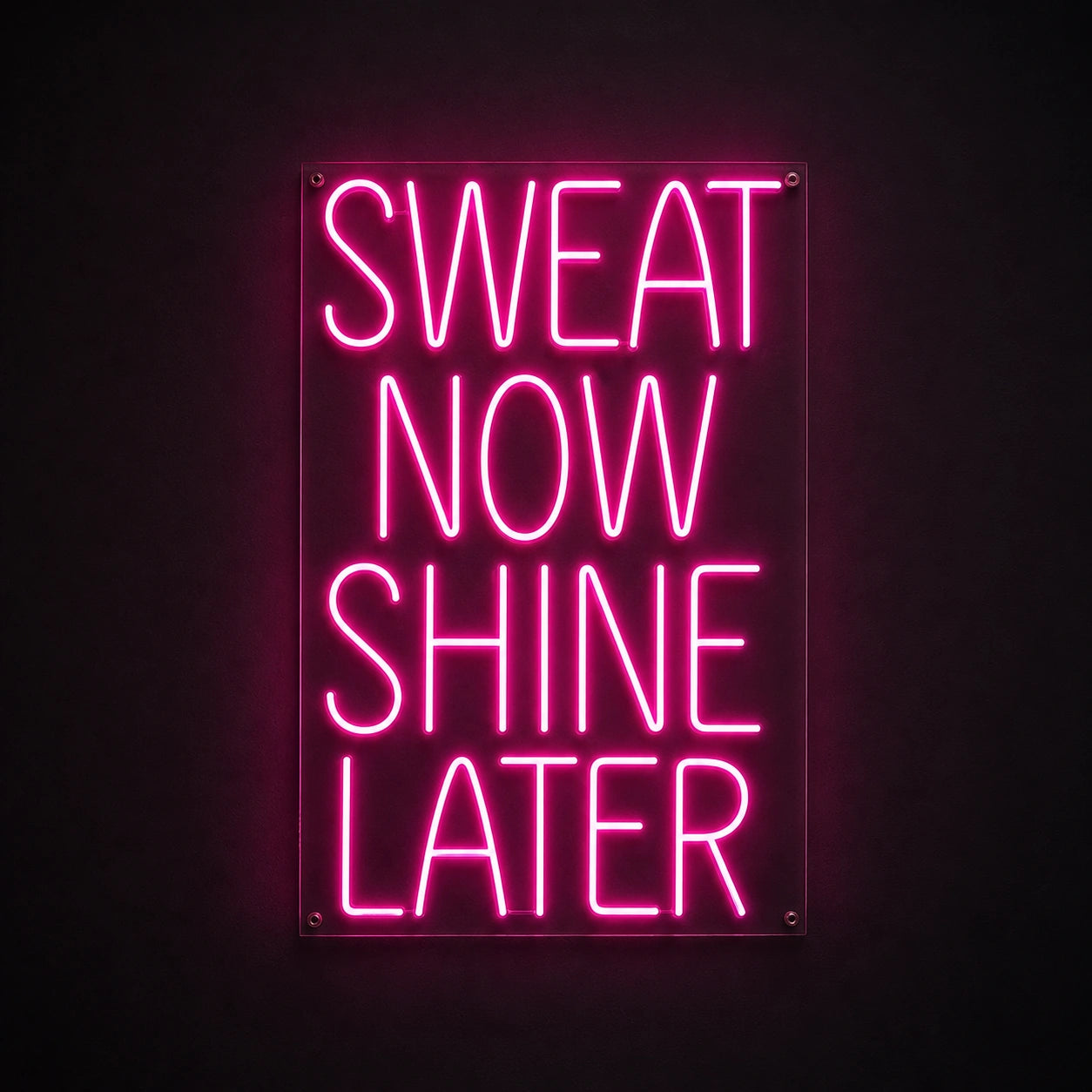 Sweat Now Shine Later LED Neon Sign Garage Man Cave Neon Sign main product image