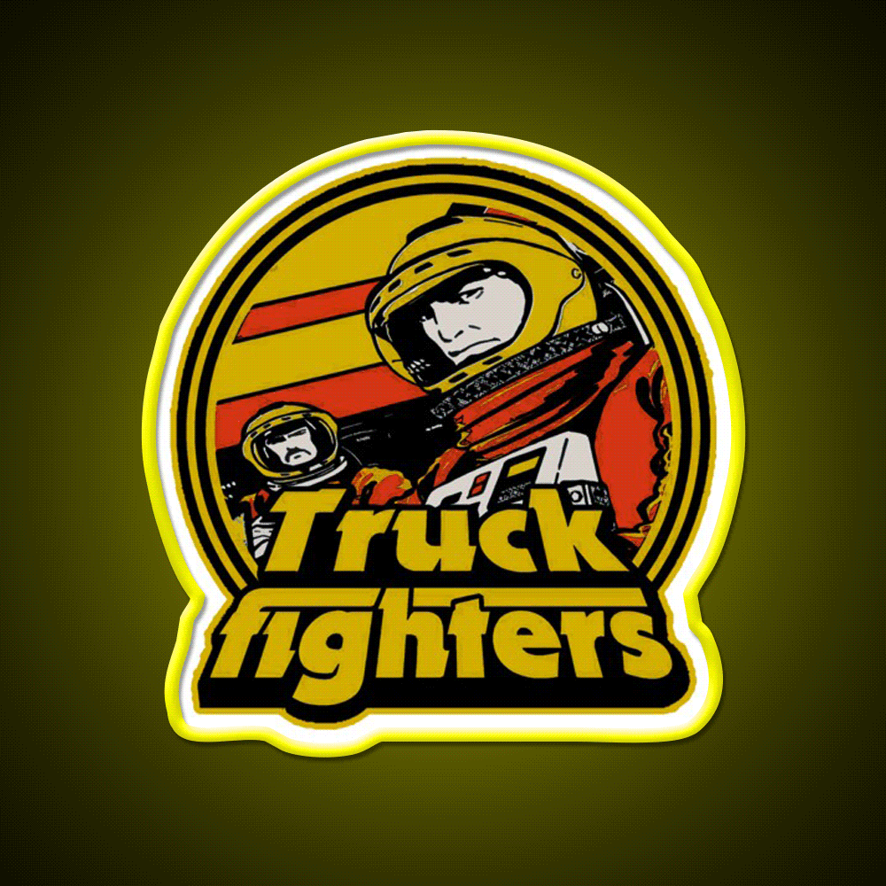 Swedish Truckfighters Stoner Rock Hemp Inspired Green Leaf Led Neon Sign Rgb Color - Custom LED neon sign front view