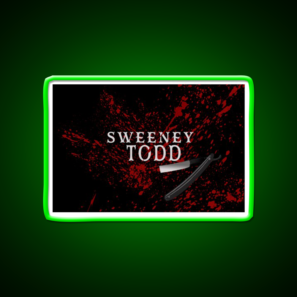 Sweeney Todd Barber Shop Haircut Led Neon Sign